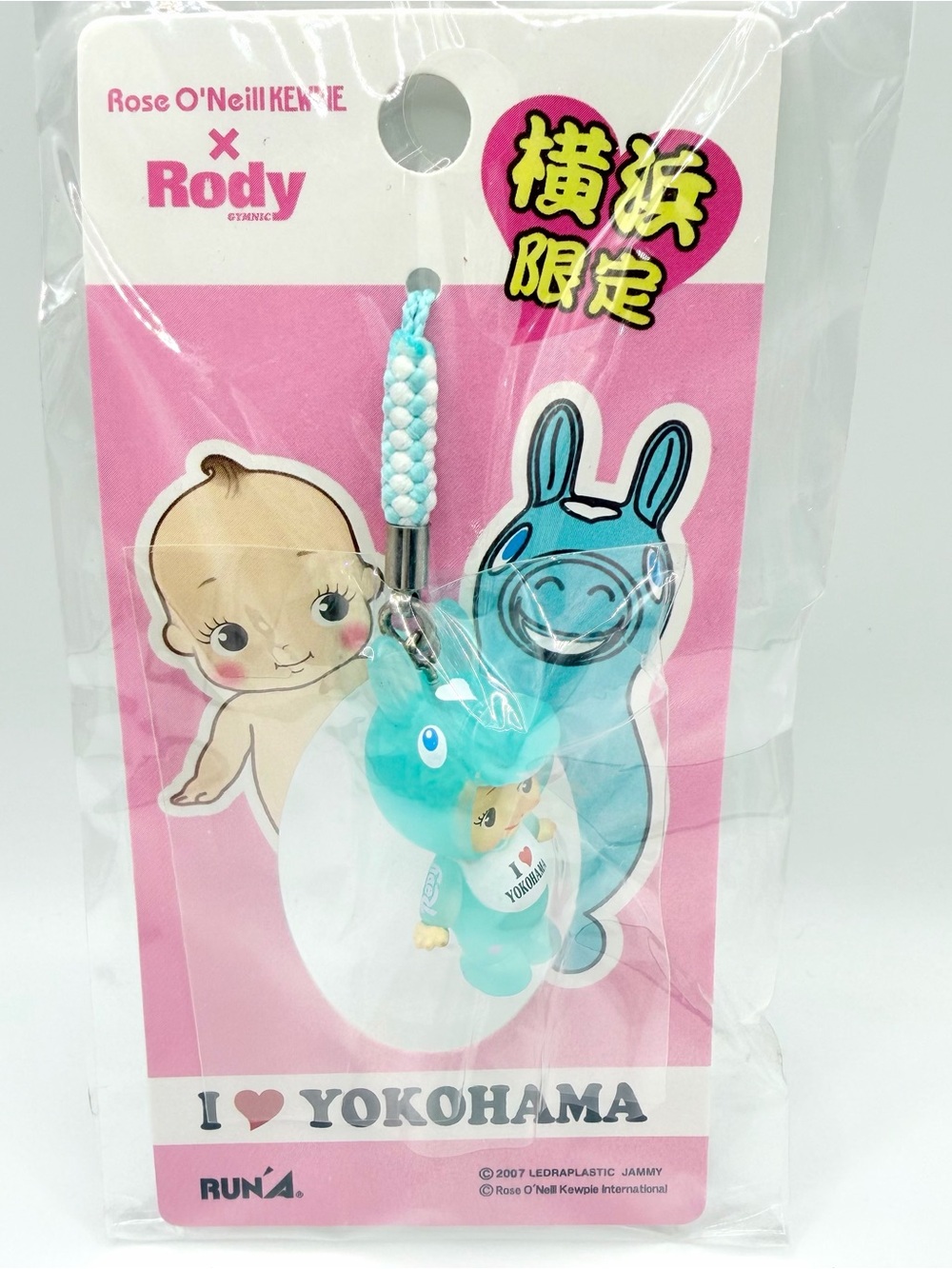 Kewpie x Rody Yokohama Japan Limited Keychain Figure Strap Vintage Blue Gotochi